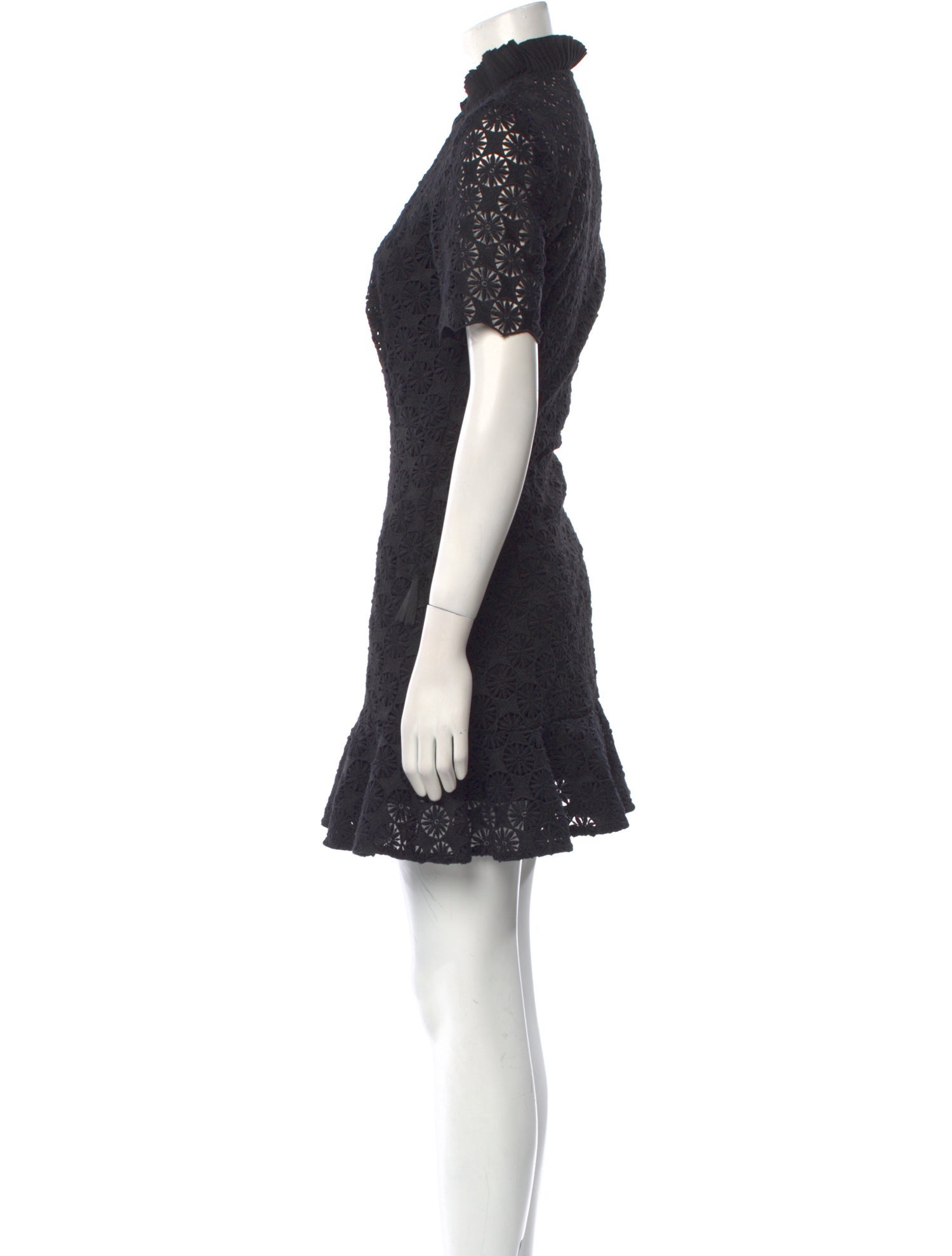 Sandro Mock Neck Mini Dress