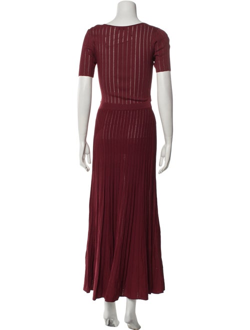 Sandro V-Neck Long Dress