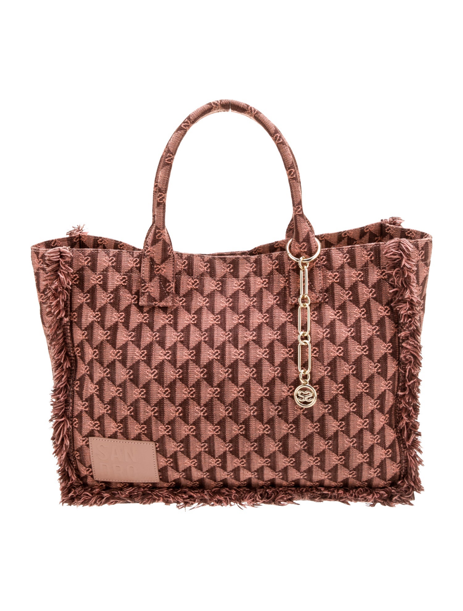 Sandro Canvas Top Handle Bag