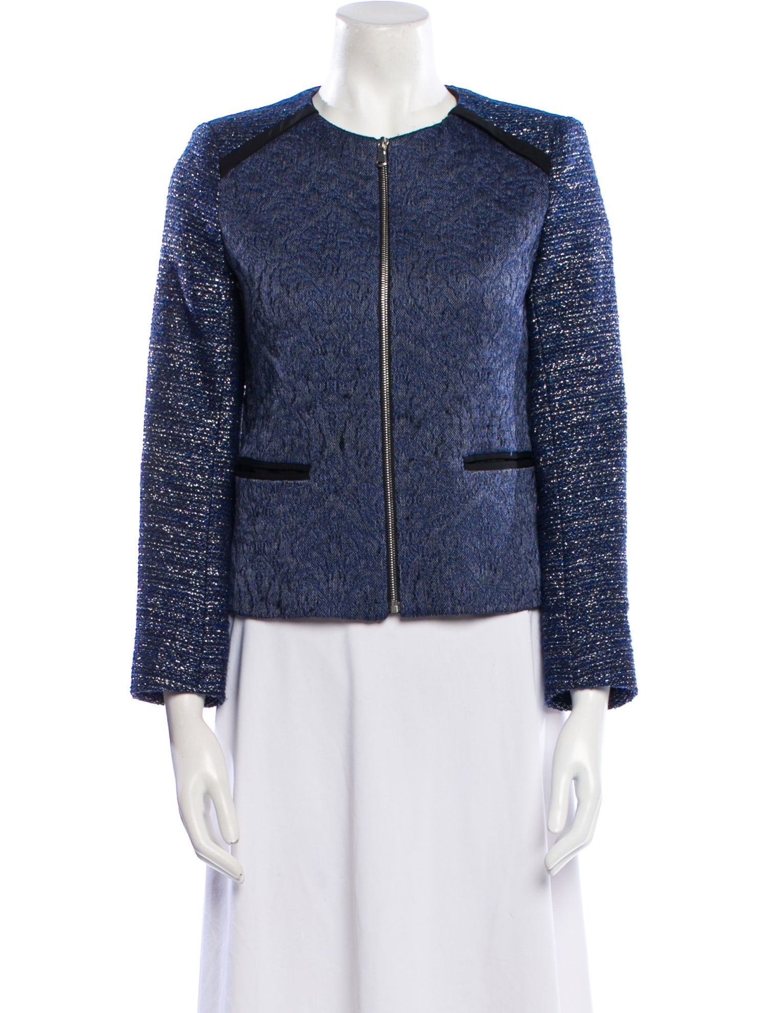 Sandro Tweed Pattern Evening Jacket