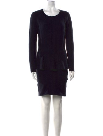 Sandro Scoop Neck Mini Dress