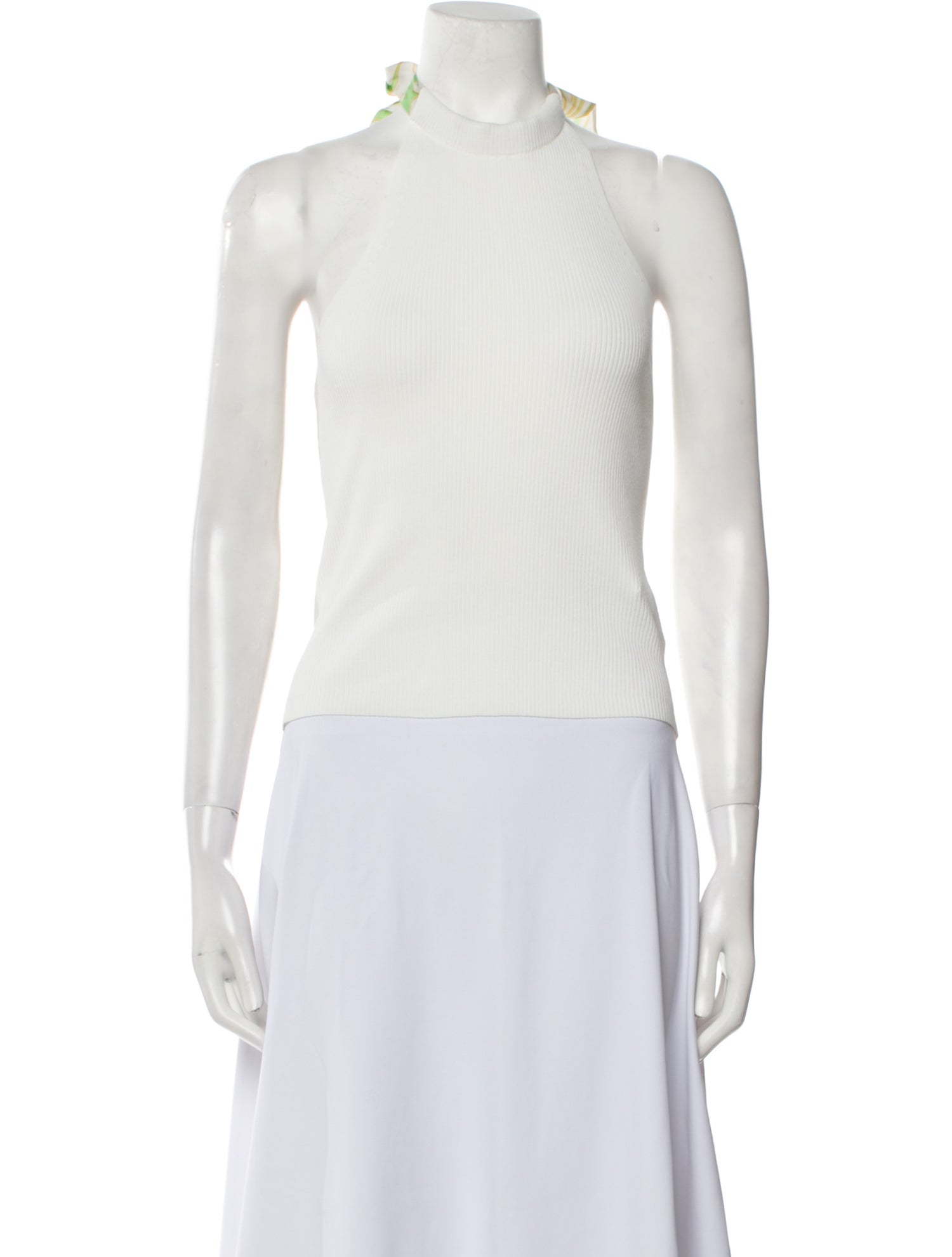 Sandro Mock Neck Sleeveless Top