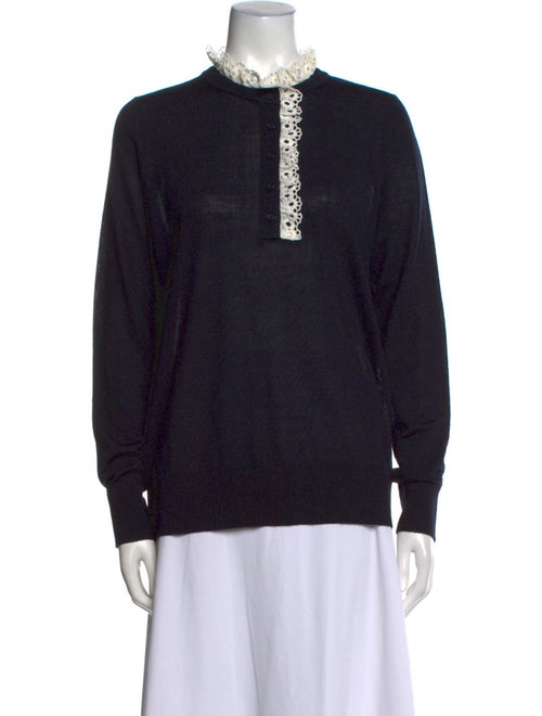 Sandro Mock Neck Long Sleeve Sweatshirt