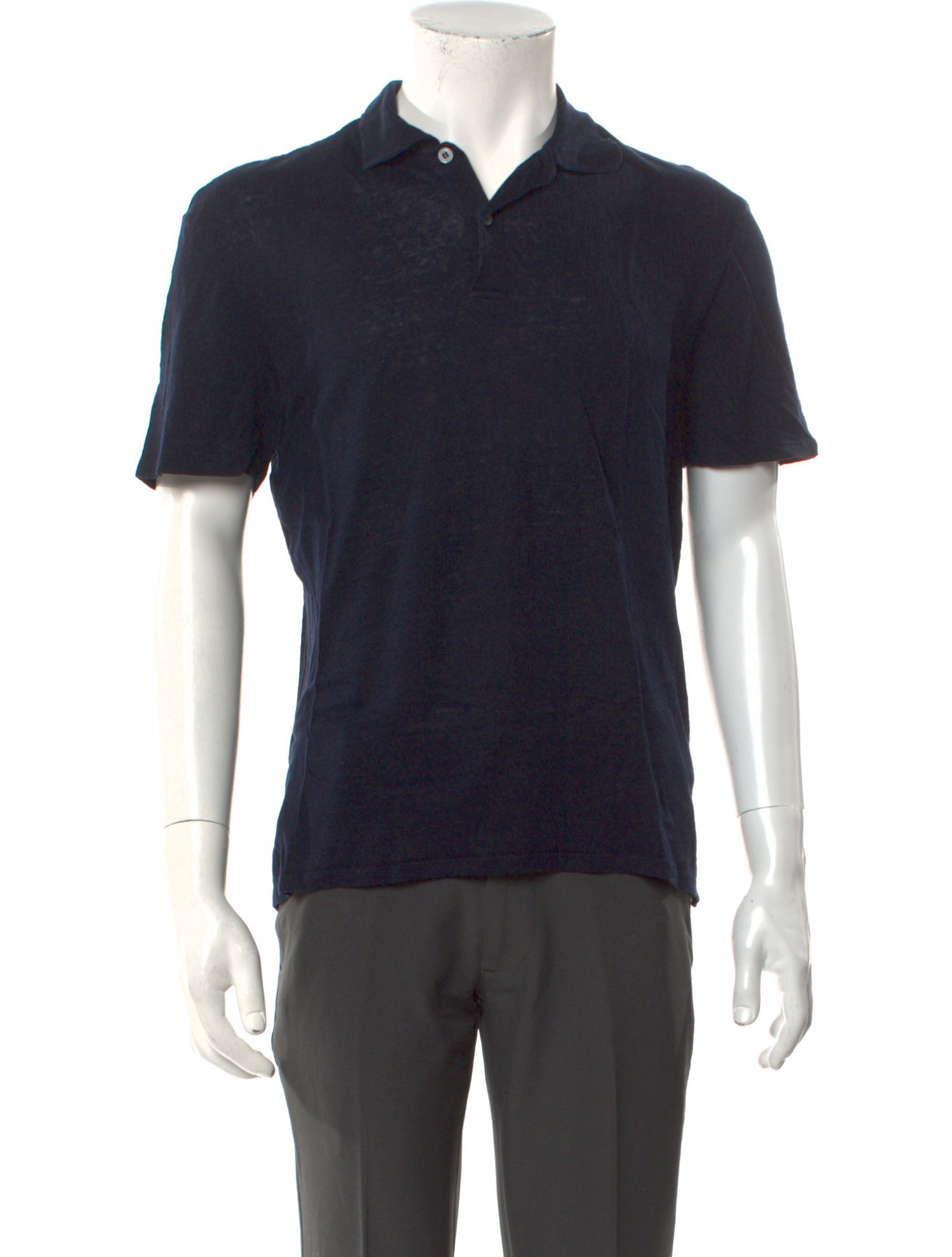 Sandro Linen Collar Polo Shirt