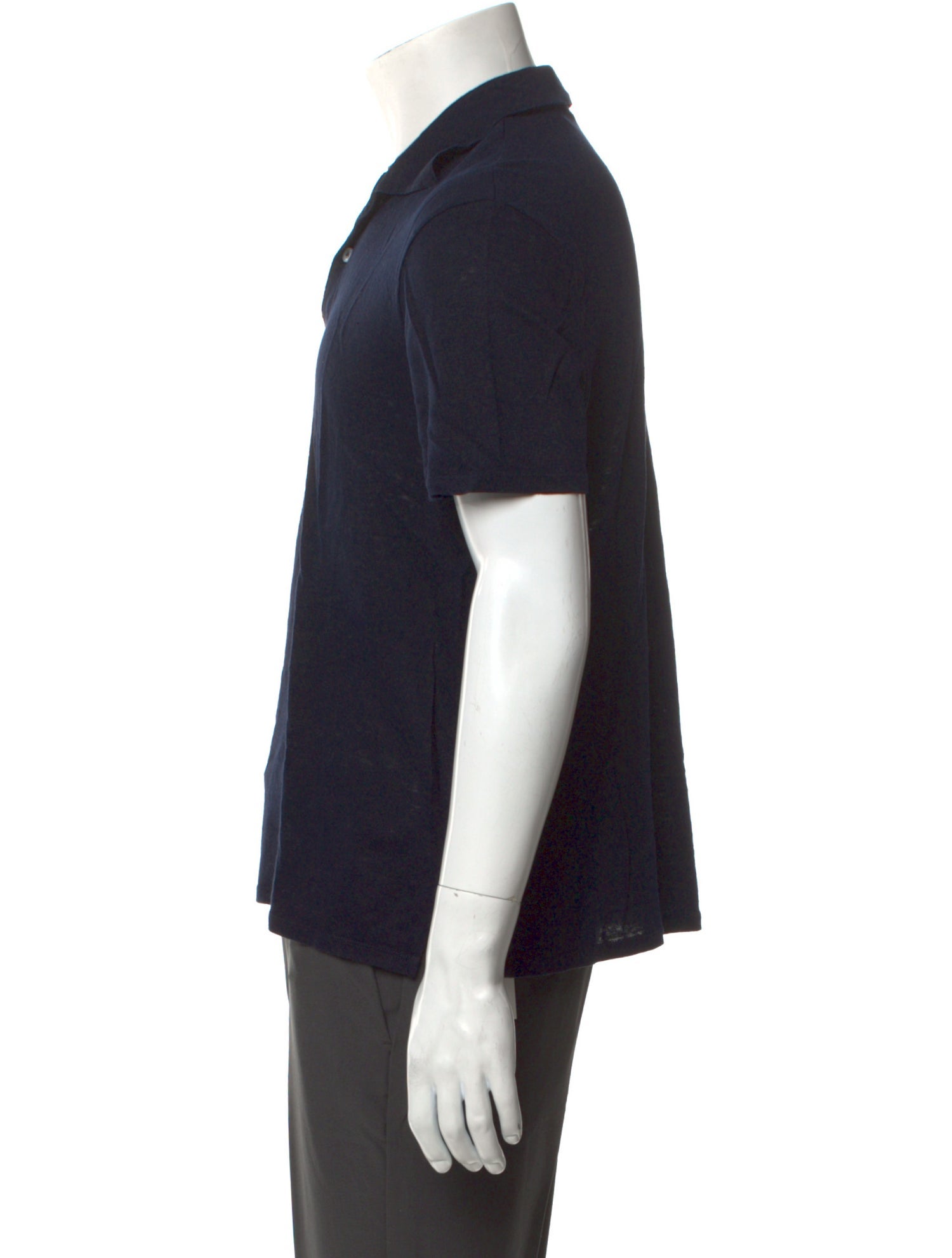 Sandro Linen Collar Polo Shirt