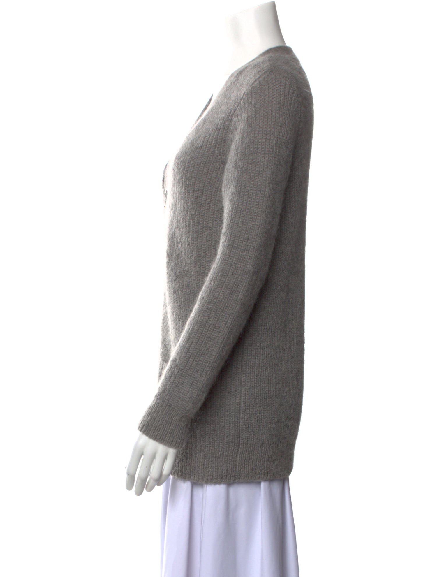 Sandro Mohair V-Neck Sweater