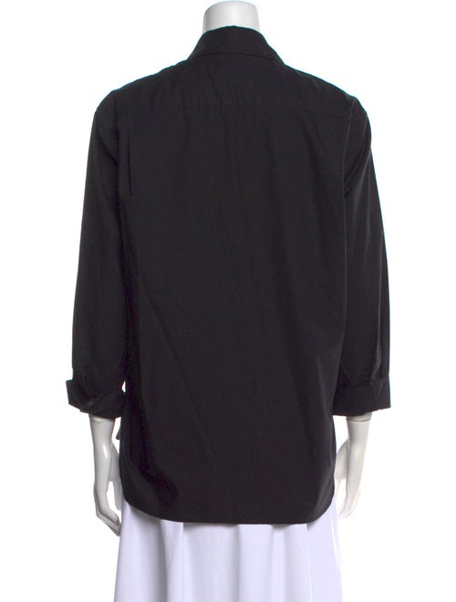 Sandro Three-Quarter Sleeve Button-Up Top