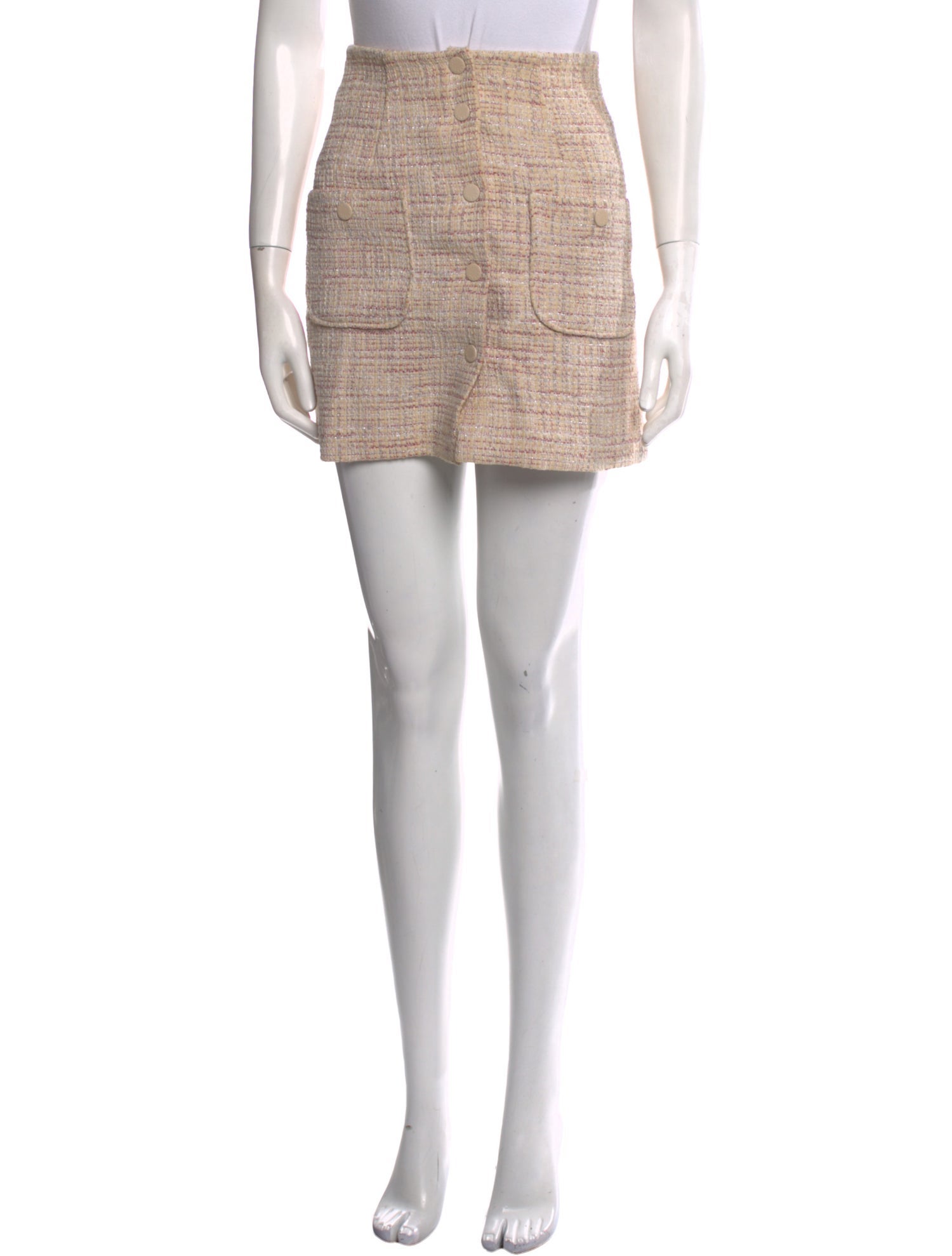 Sandro Glitter Accents Mini Skirt