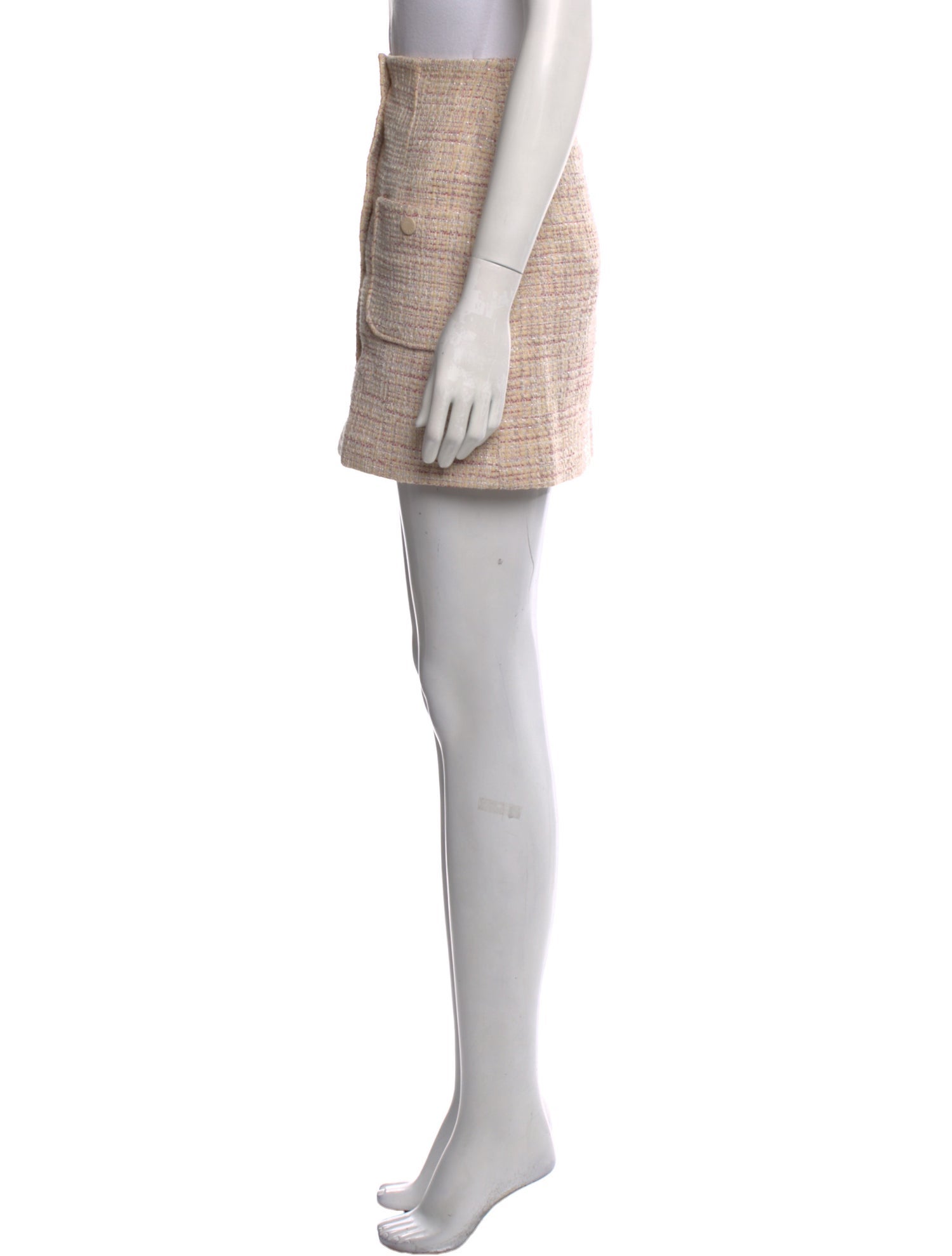 Sandro Glitter Accents Mini Skirt