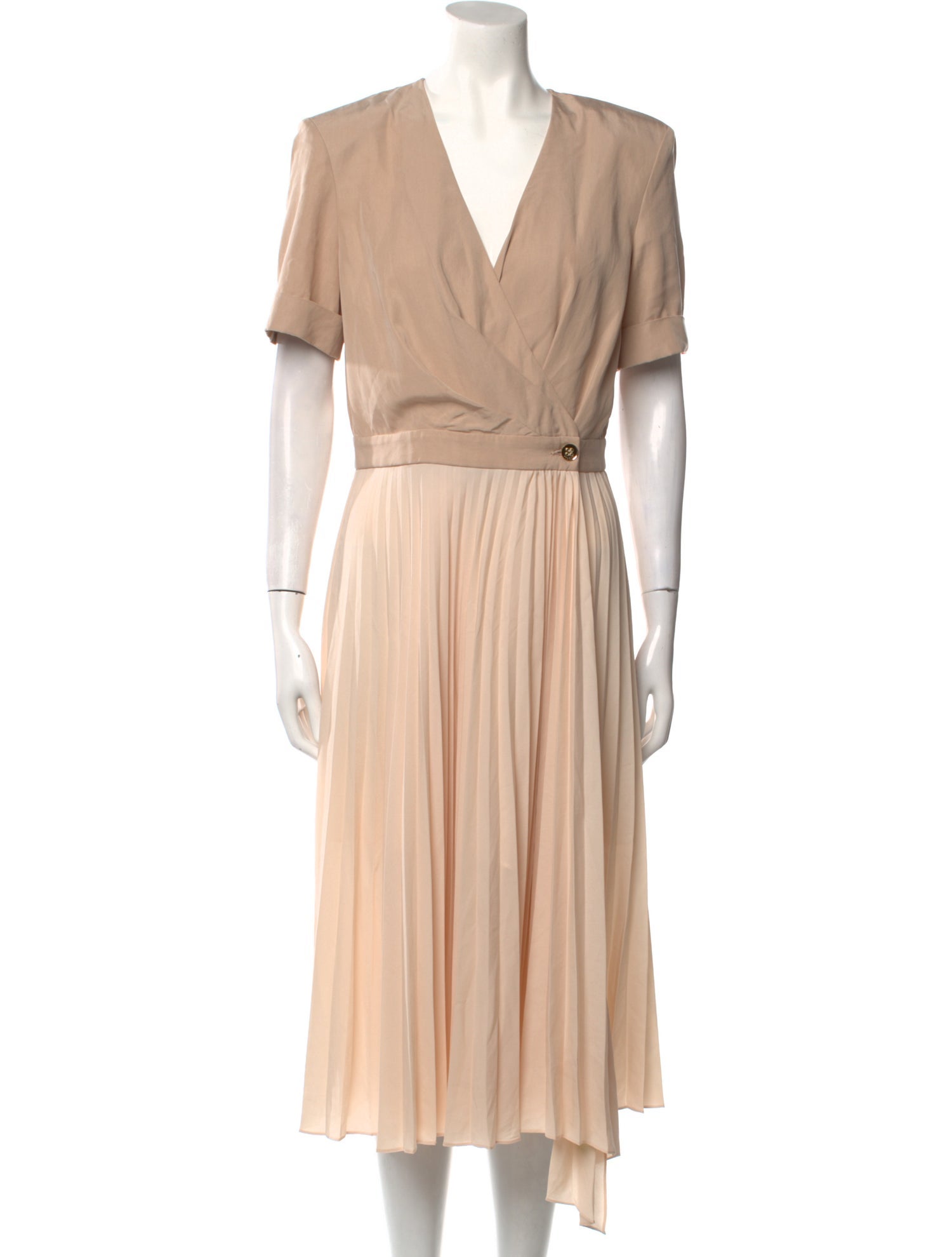 Sandro V-Neck Midi Length Dress