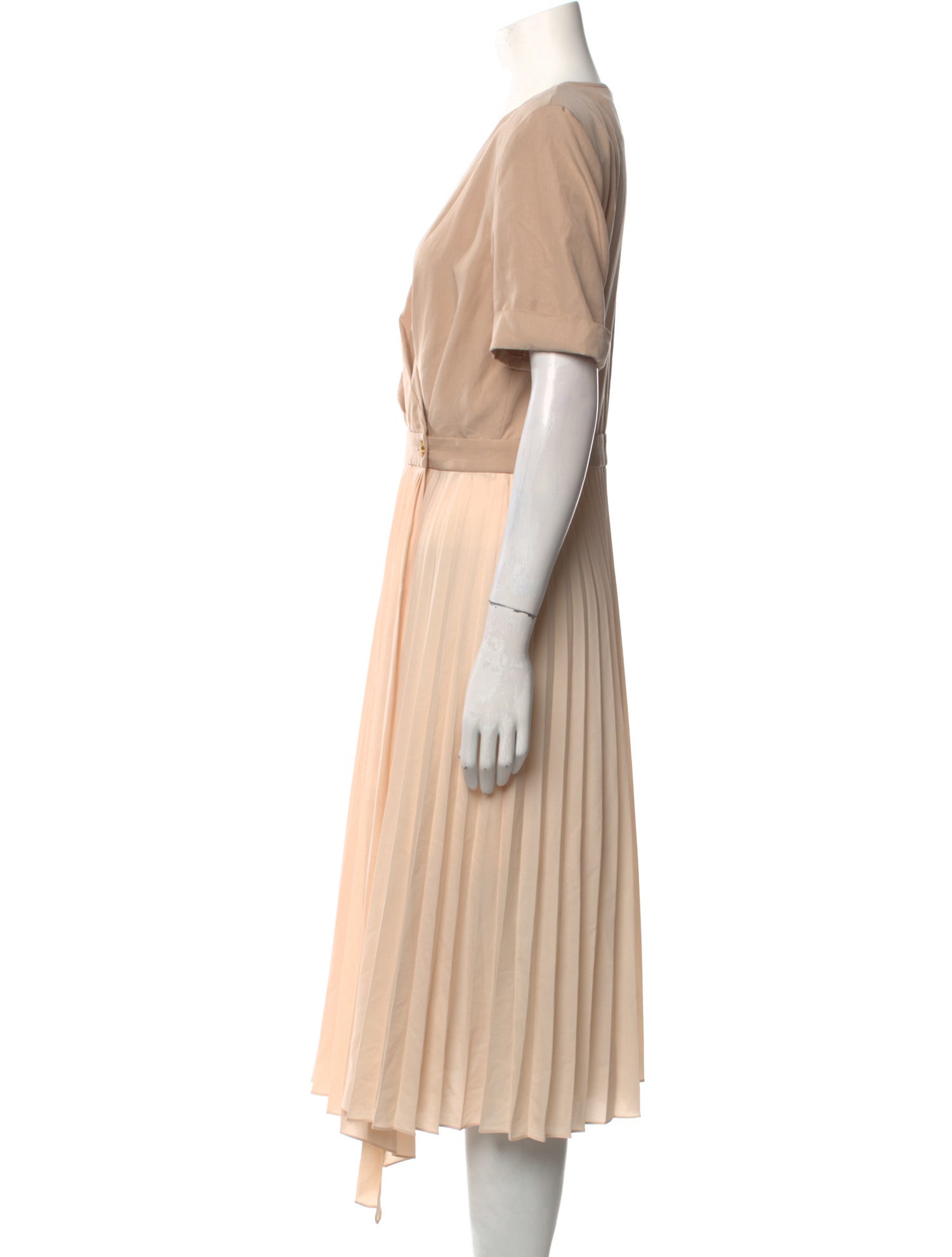 Sandro V-Neck Midi Length Dress