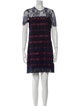 Sandro Lace Pattern Mini Dress