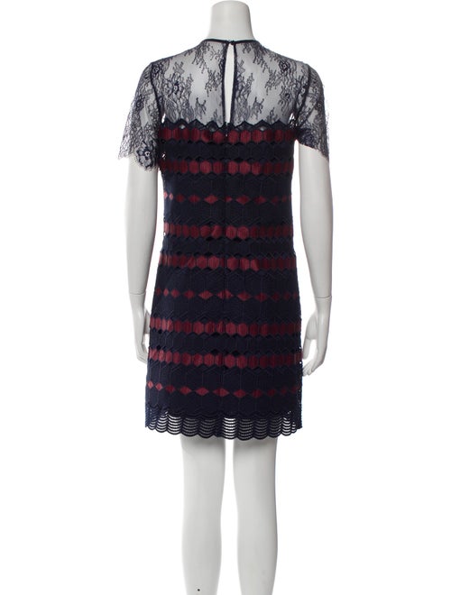 Sandro Lace Pattern Mini Dress