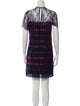 Sandro Lace Pattern Mini Dress
