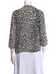 Sandro Silk Animal Print Button-Up Top