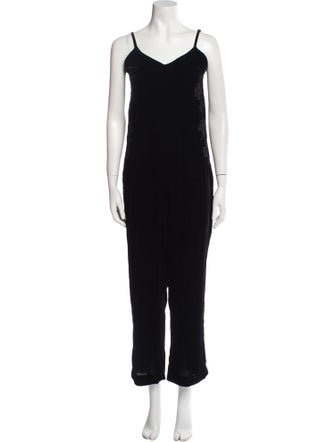 Sandro V-Neck Jumpsuit