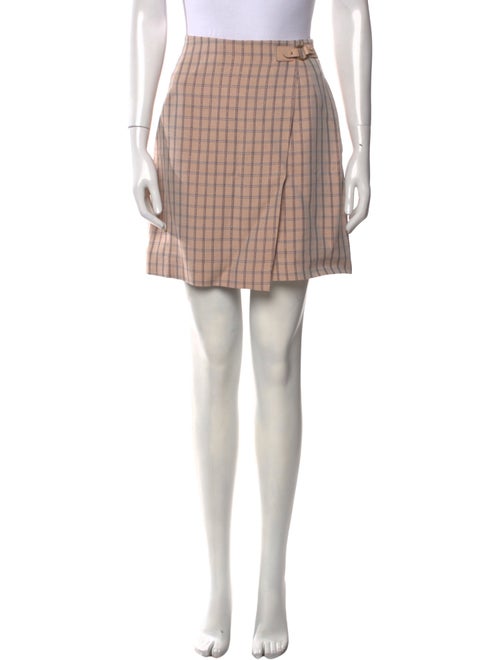 Sandro Plaid Print Mini Skirt