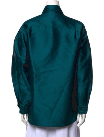 Sandro Long Sleeve Button-Up Top