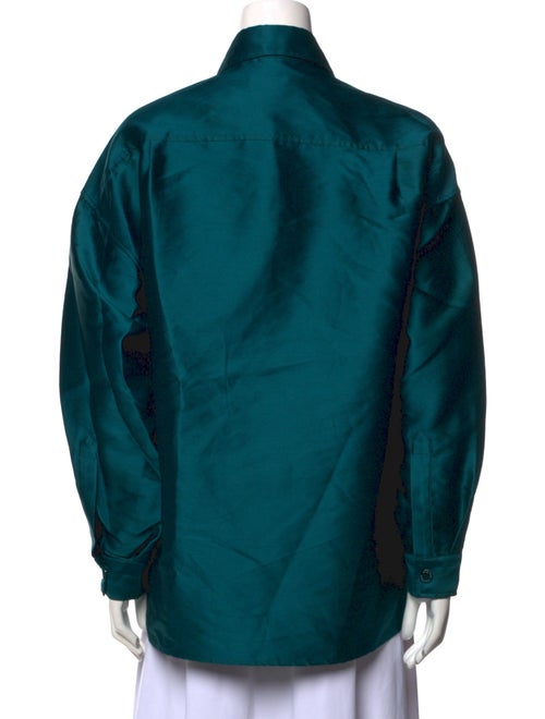 Sandro Long Sleeve Button-Up Top