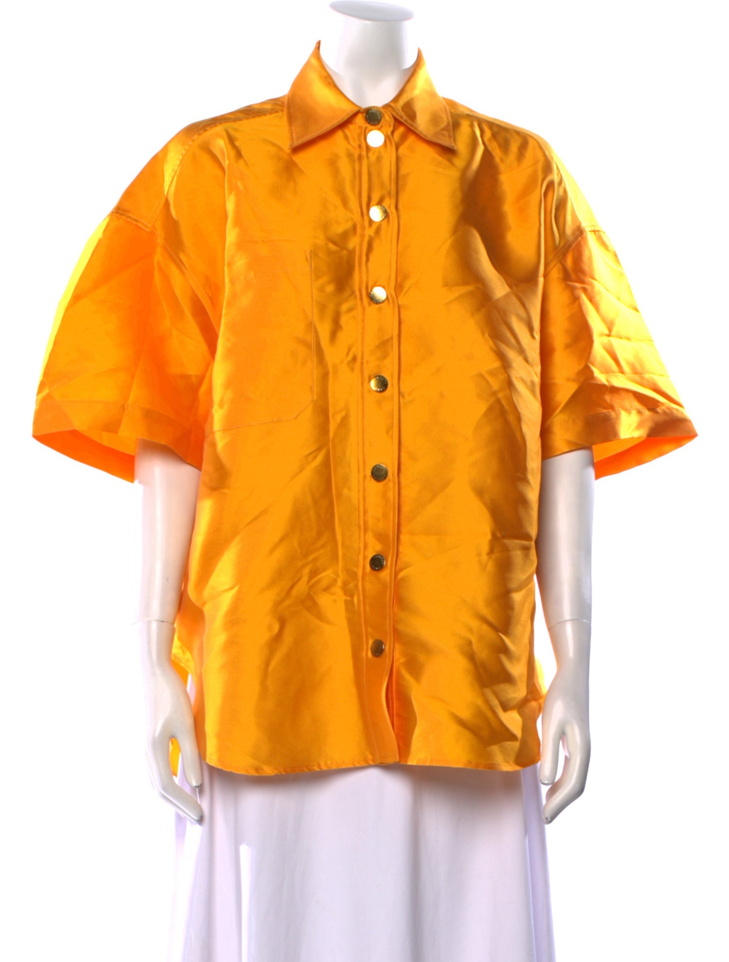 Sandro Short Sleeve Button-Up Top