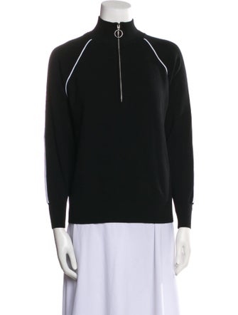 Sandro Mock Neck Long Sleeve Sweatshirt