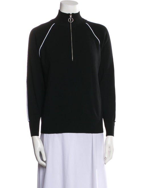 Sandro Mock Neck Long Sleeve Sweatshirt