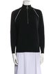 Sandro Mock Neck Long Sleeve Sweatshirt