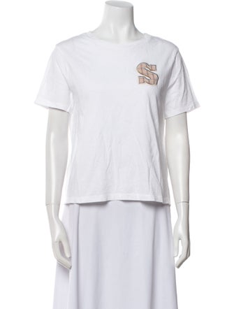 Sandro Graphic Print Crew Neck T-Shirt