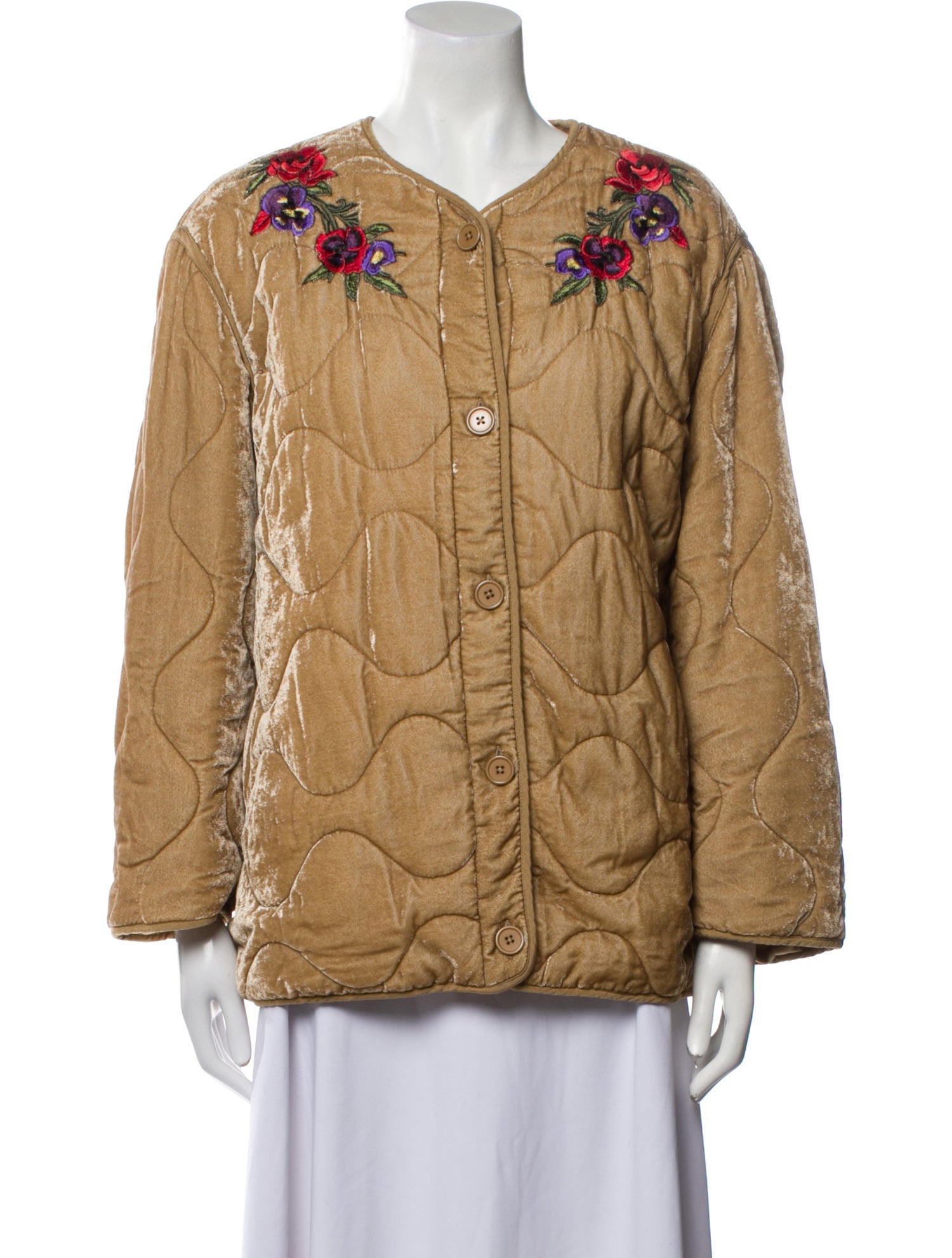 Sandro Floral Print Utility Jacket
