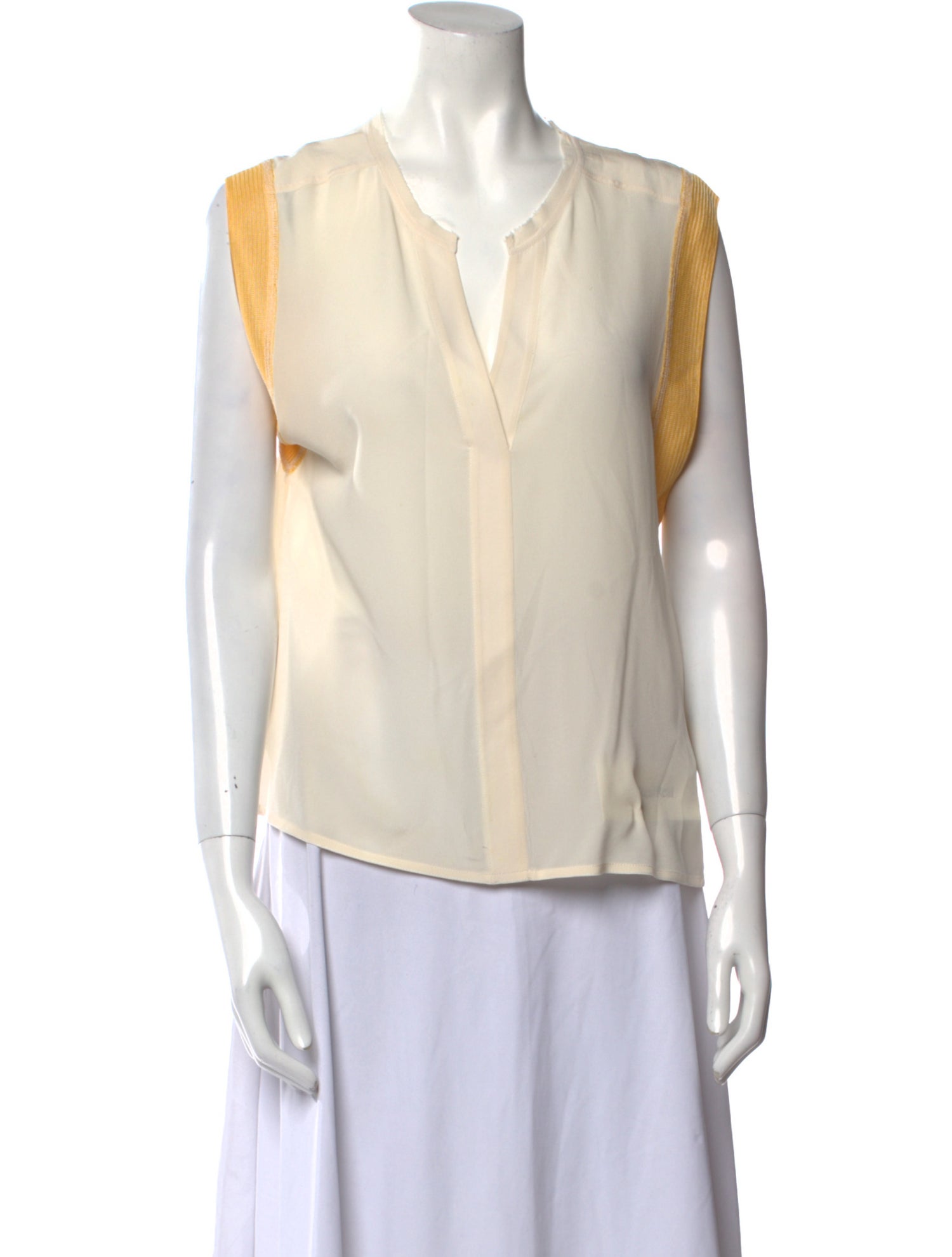 Sandro Silk V-Neck Blouse