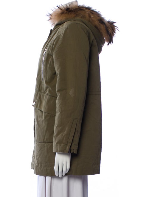 Sandro Virgin Wool Fur Coat