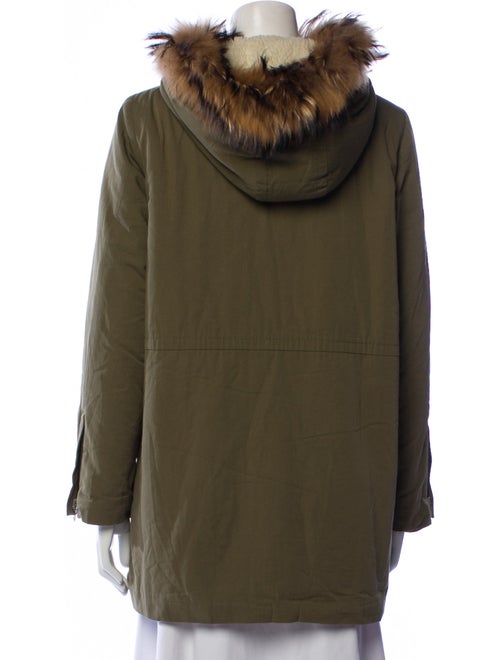 Sandro Virgin Wool Fur Coat