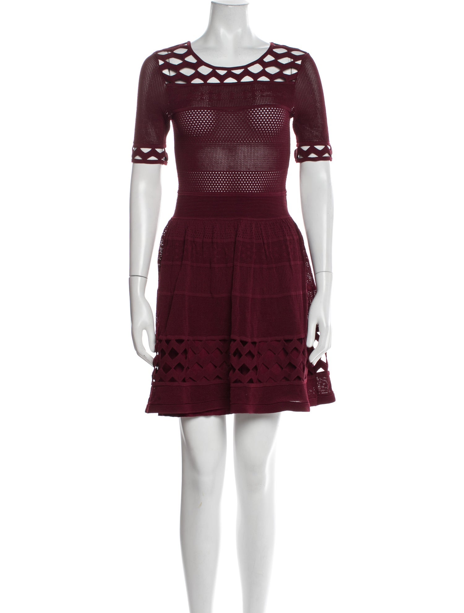 Sandro Scoop Neck Mini Dress