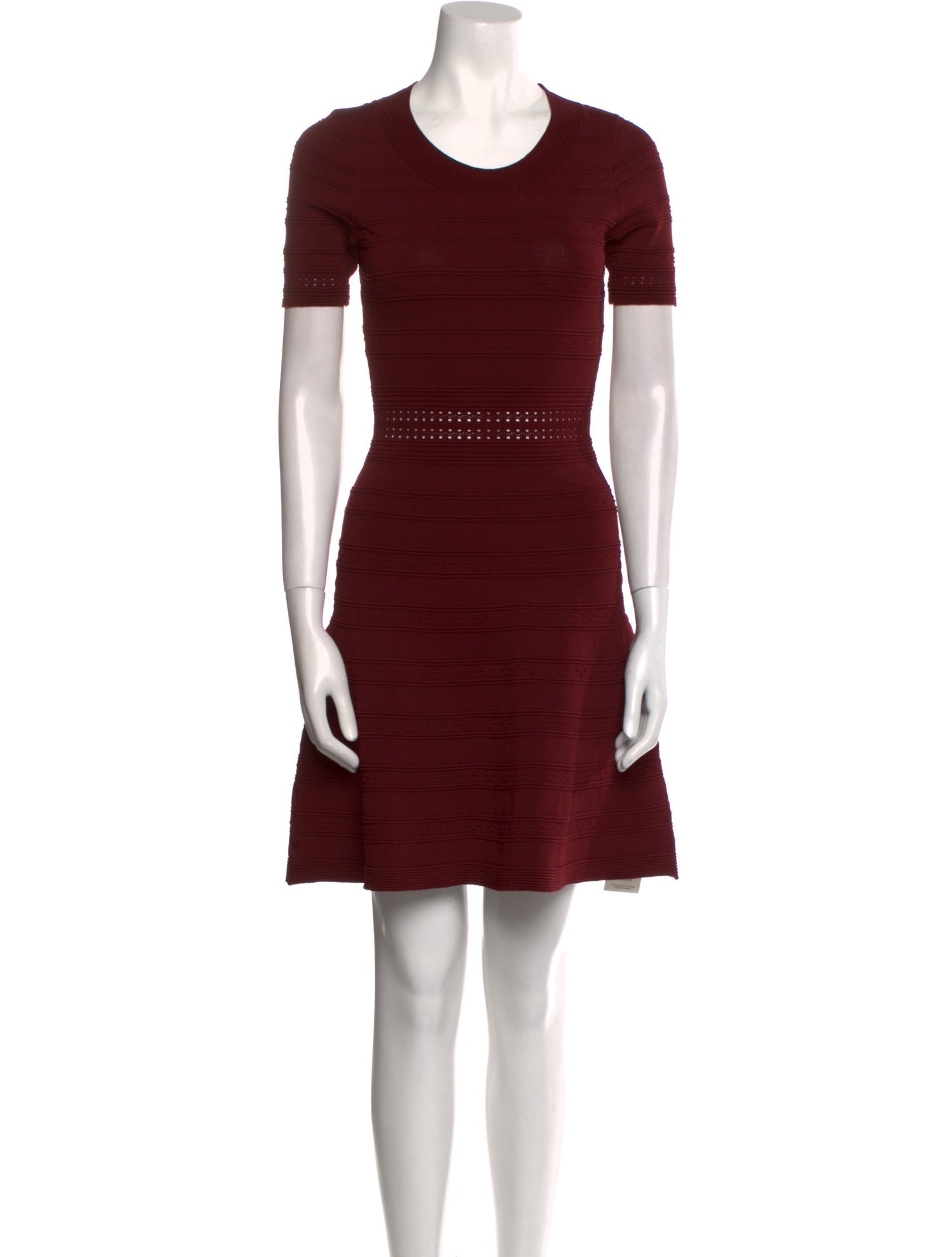 Sandro Crew Neck Mini Dress