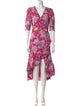 Sandro Floral Print Long Dress