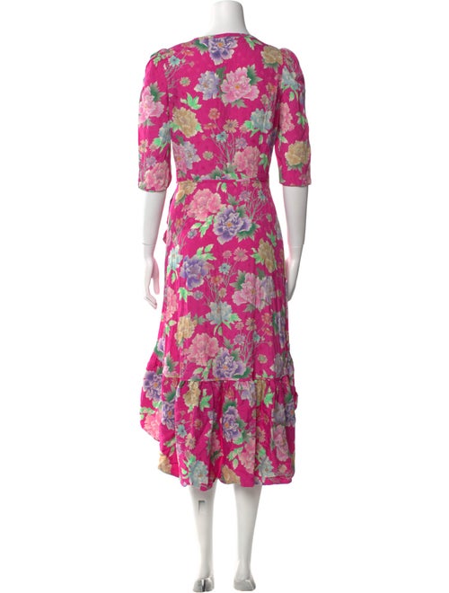 Sandro Floral Print Long Dress