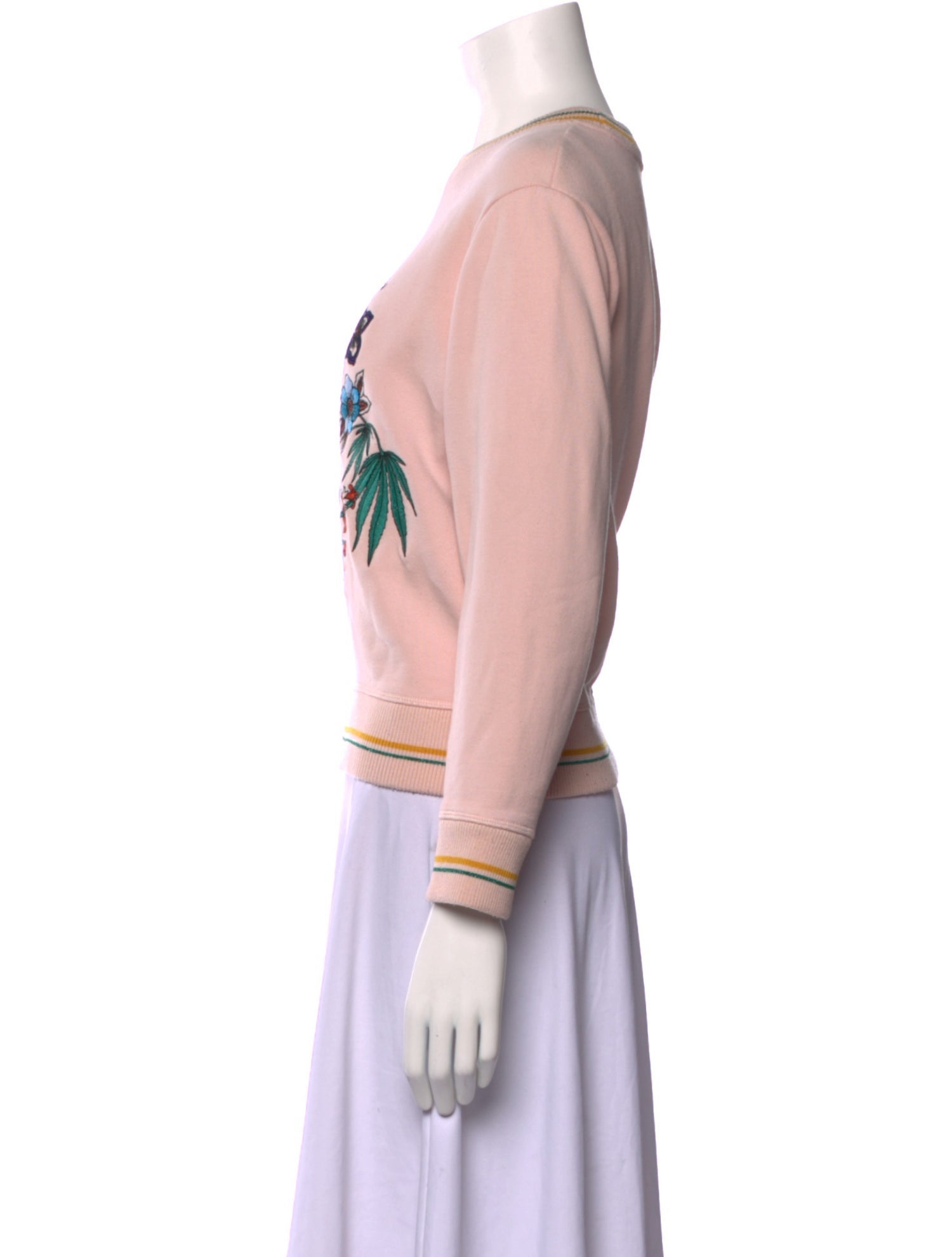 Sandro Graphic Print Crew Neck Sweatshirt