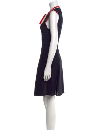 Sandro V-Neck Knee-Length Dress