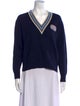 Sandro Wool V-Neck Sweater