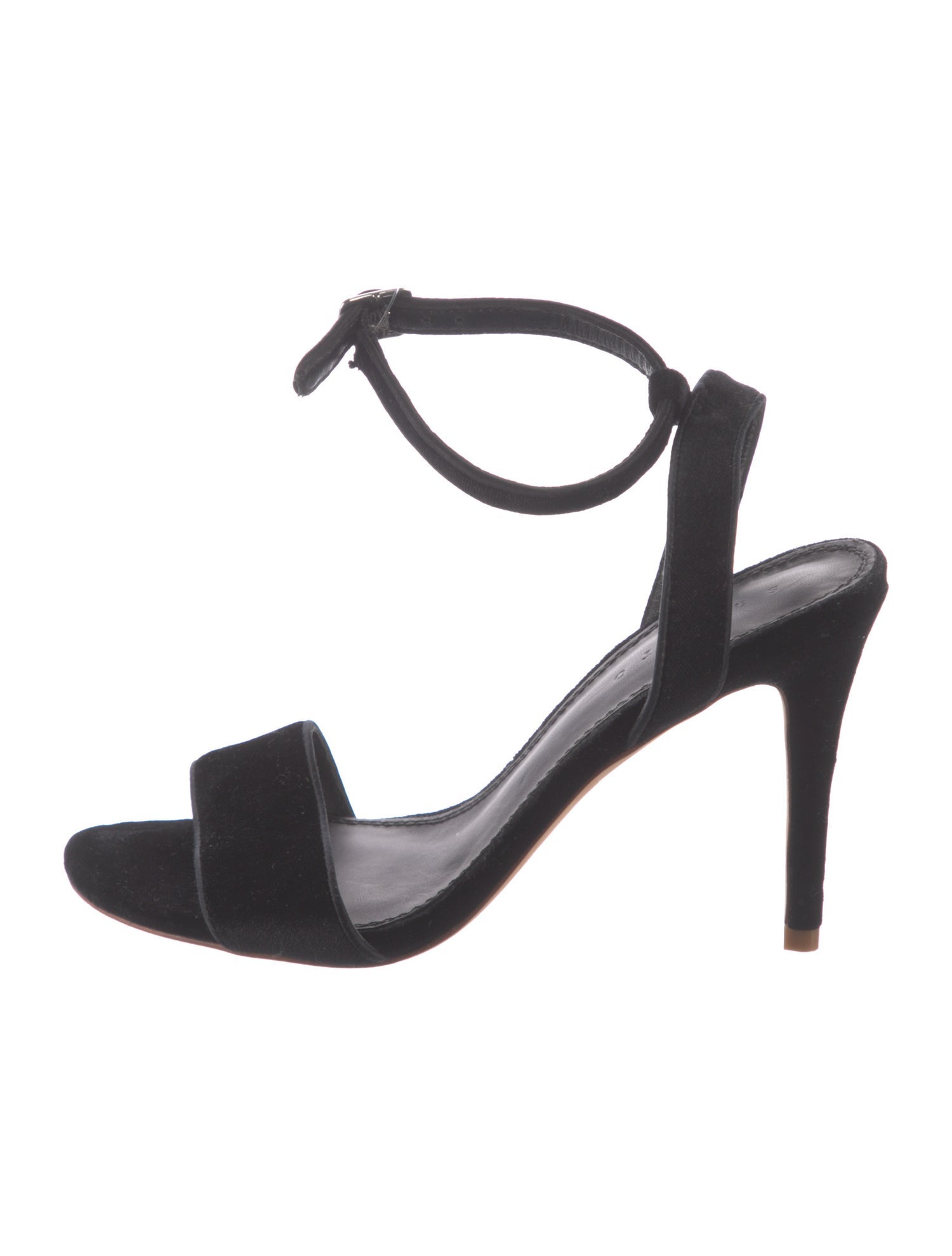 Sandro Velvet Slingback Sandals