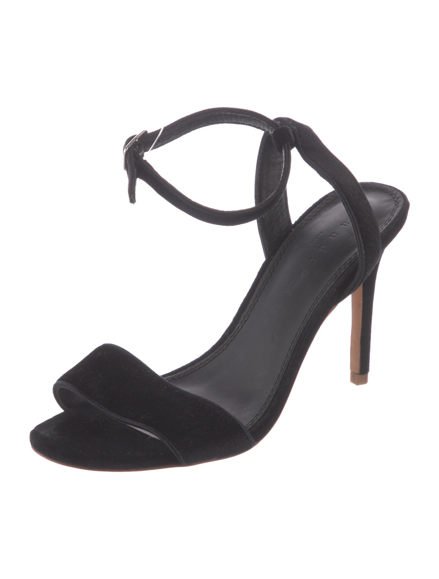 Sandro Velvet Slingback Sandals