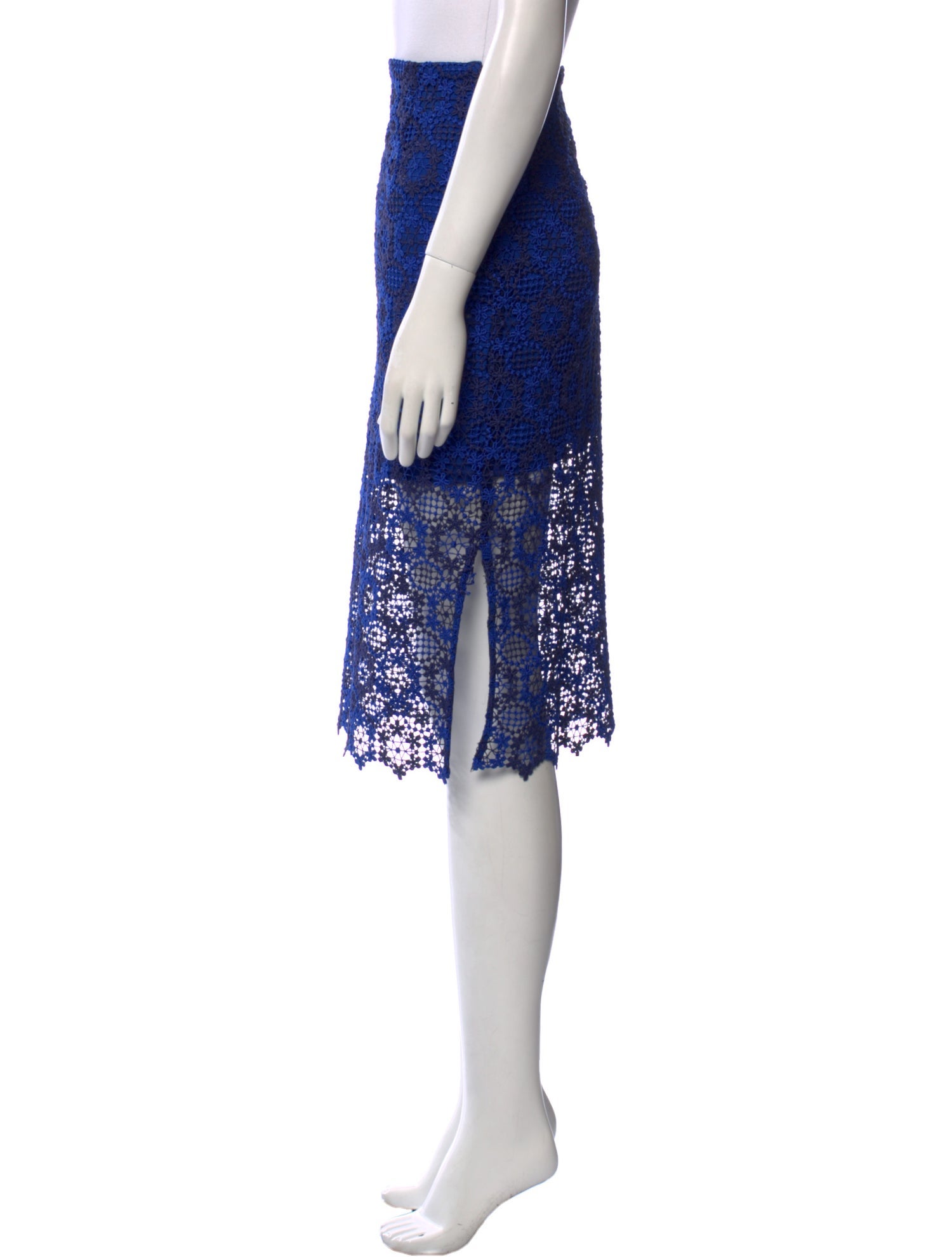 Sandro Lace Pattern Knee-Length Skirt