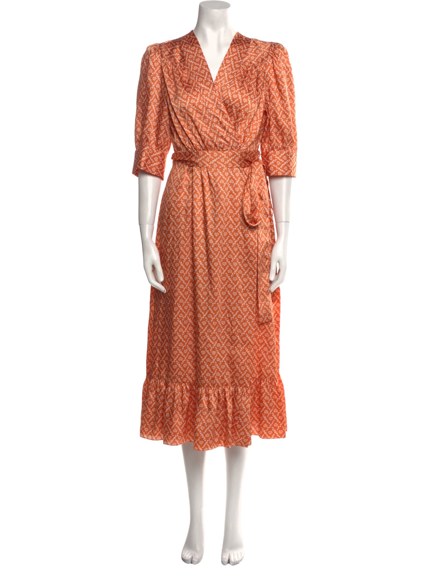 Sandro Printed Long Dress