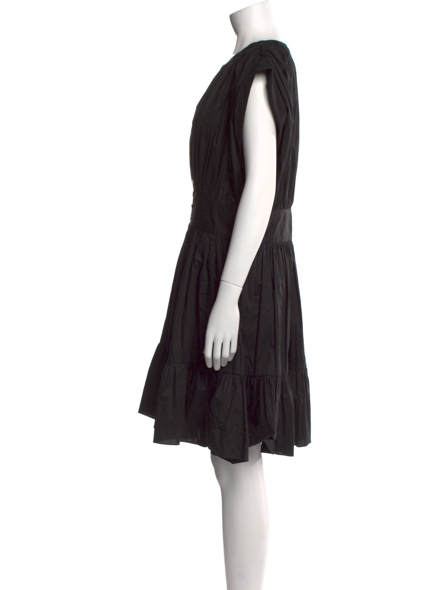 Sandro V-Neck Knee-Length Dress