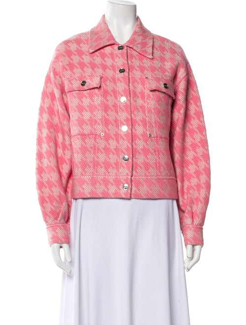 Sandro Printed Denim Jacket