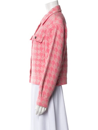 Sandro Printed Denim Jacket