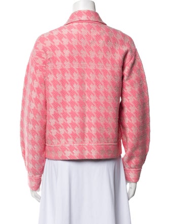 Sandro Printed Denim Jacket