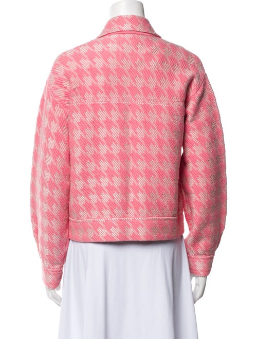 Sandro Printed Denim Jacket