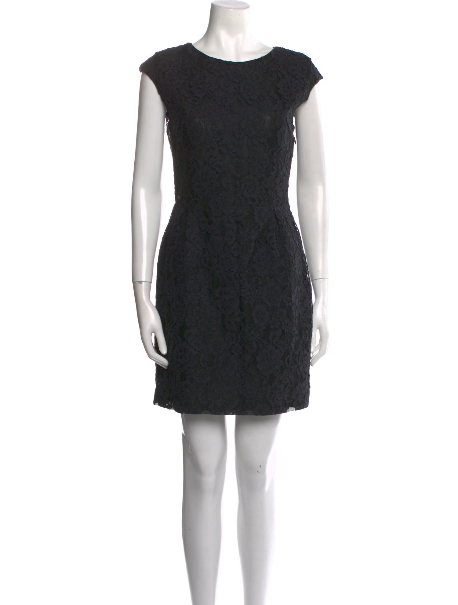 Sandro Lace Pattern Mini Dress