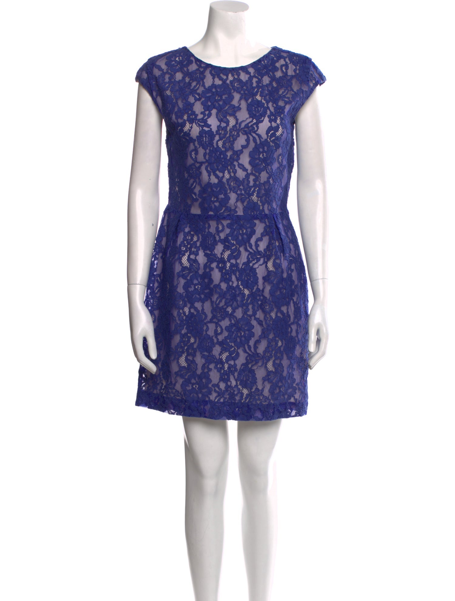 Sandro Lace Pattern Mini Dress